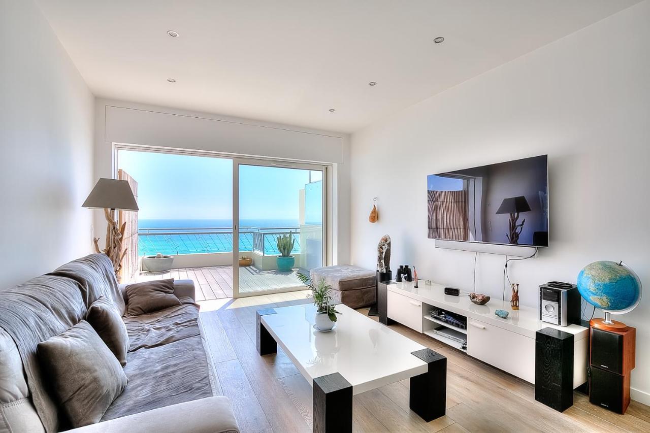 Le Florentina, Dernier Etage Avec Terrasse, Vue Sur La Baie Des Anges Apartment Nisa Exterior foto