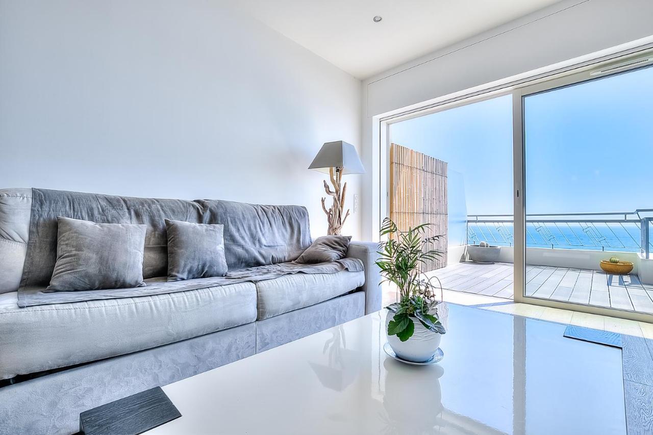 Le Florentina, Dernier Etage Avec Terrasse, Vue Sur La Baie Des Anges Apartment Nisa Exterior foto