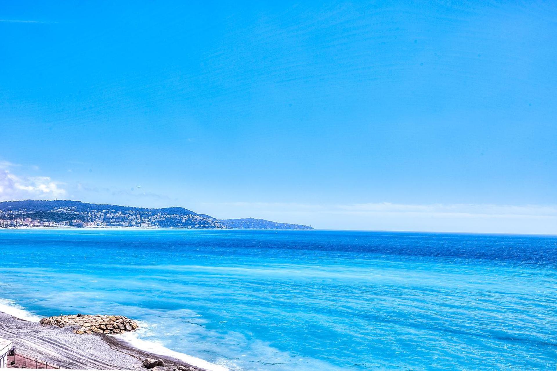 Le Florentina, Dernier Etage Avec Terrasse, Vue Sur La Baie Des Anges Apartment Nisa Exterior foto