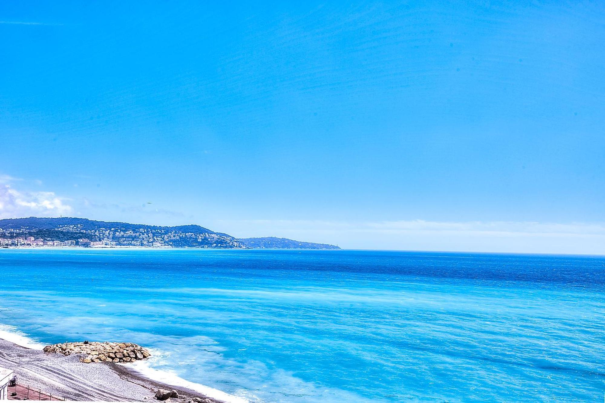 Le Florentina, Dernier Etage Avec Terrasse, Vue Sur La Baie Des Anges Apartment Nisa Exterior foto